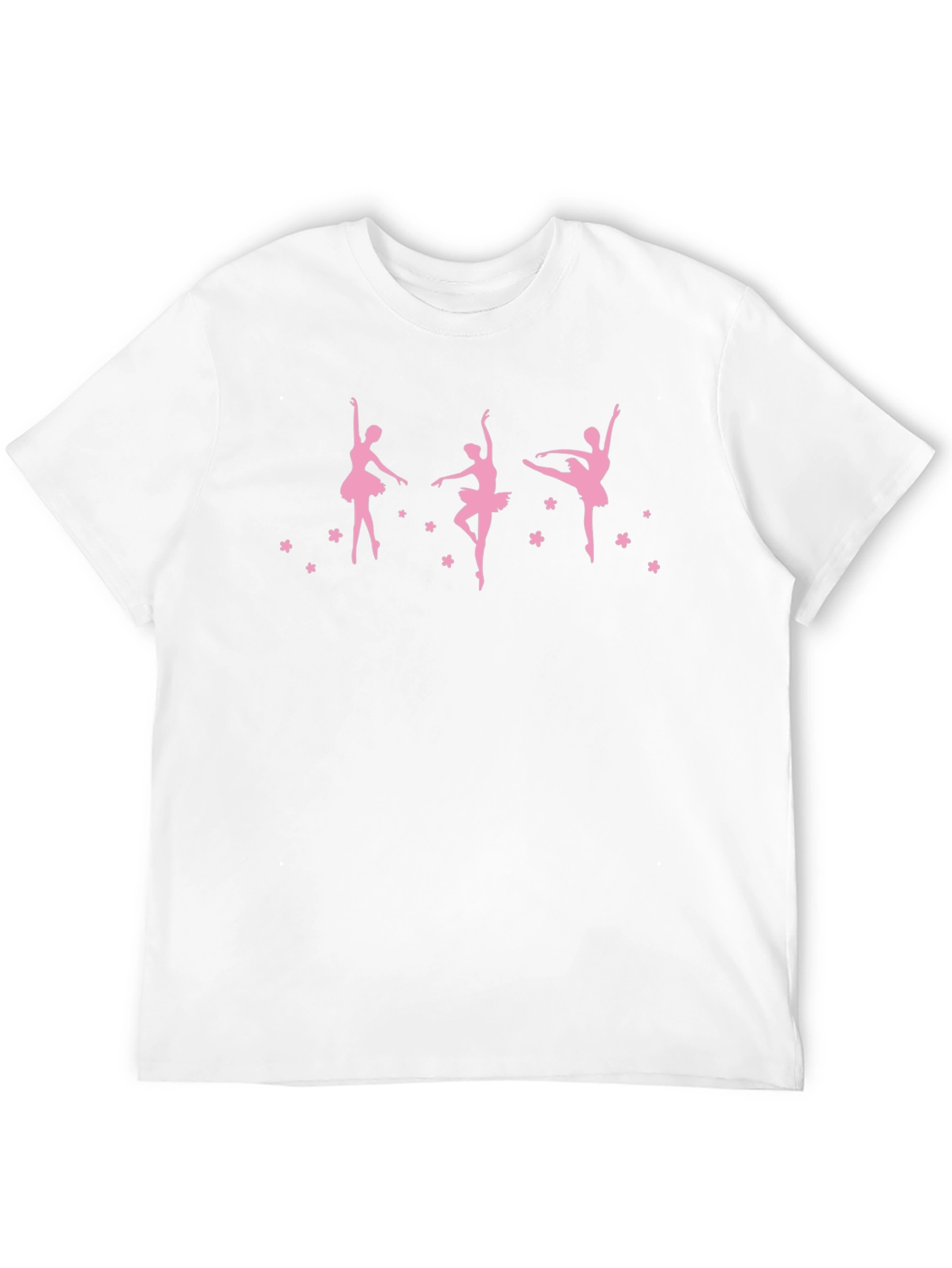 Ballerina Graphic Tee - Stylish Black Cotton T-Shirt
