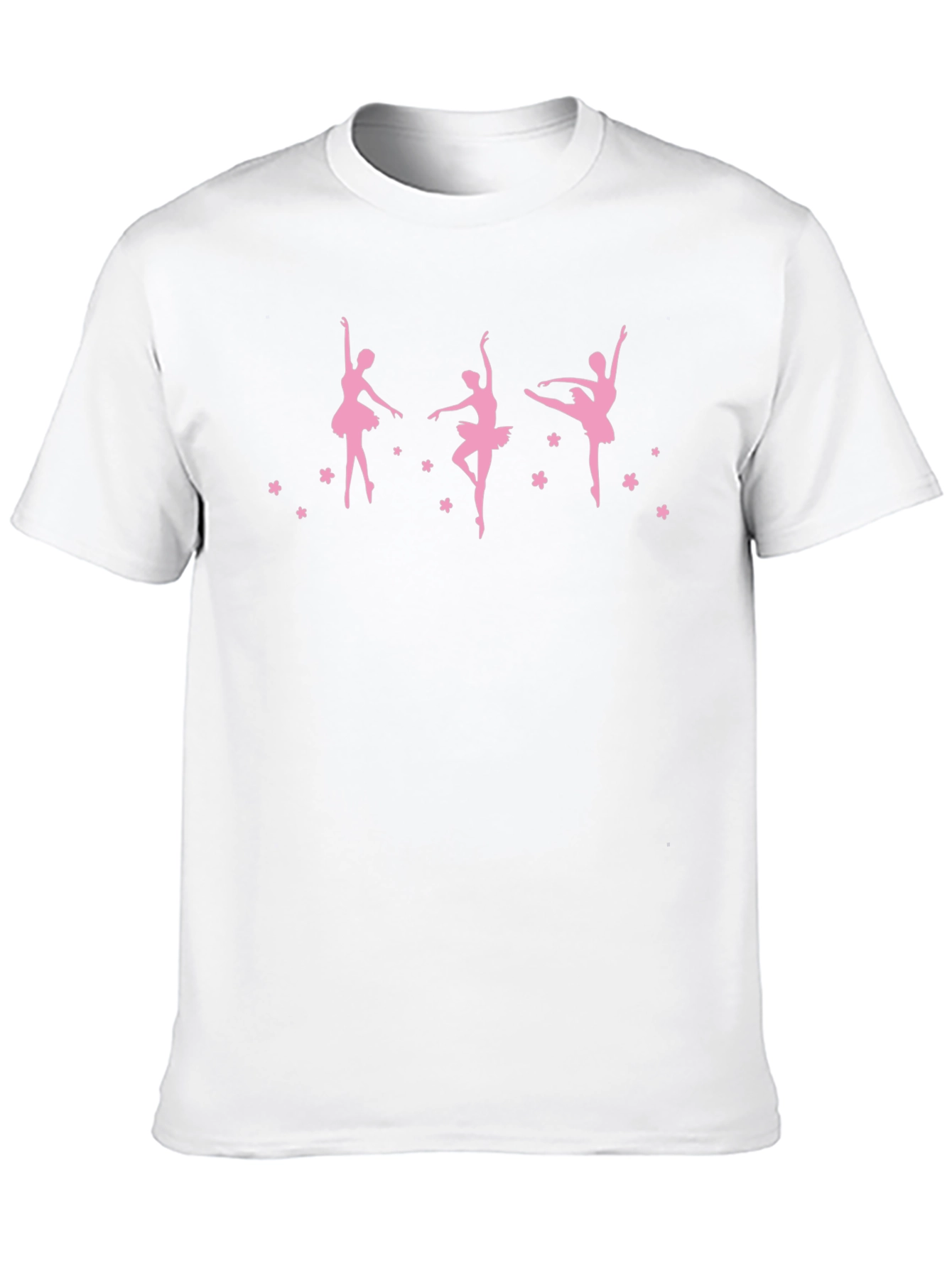 Ballerina Graphic Tee - Stylish Black Cotton T-Shirt