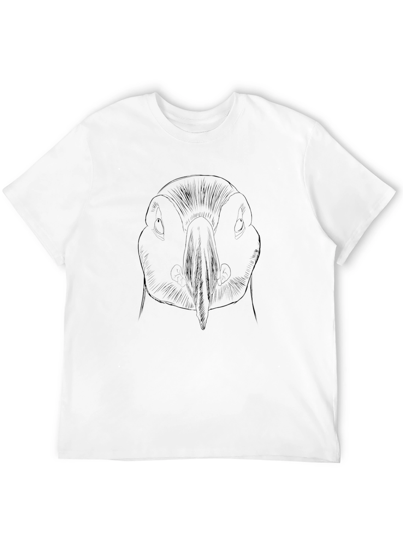 Puffin Sketch Graphic T-Shirt - Black