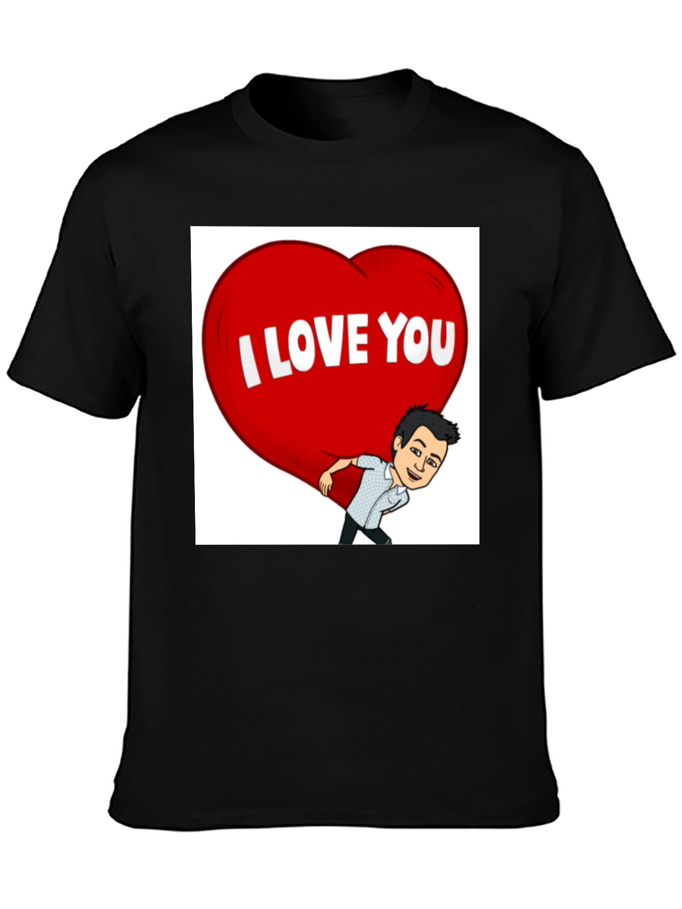 I Love You T-Shirt - Cartoon Graphic Tee