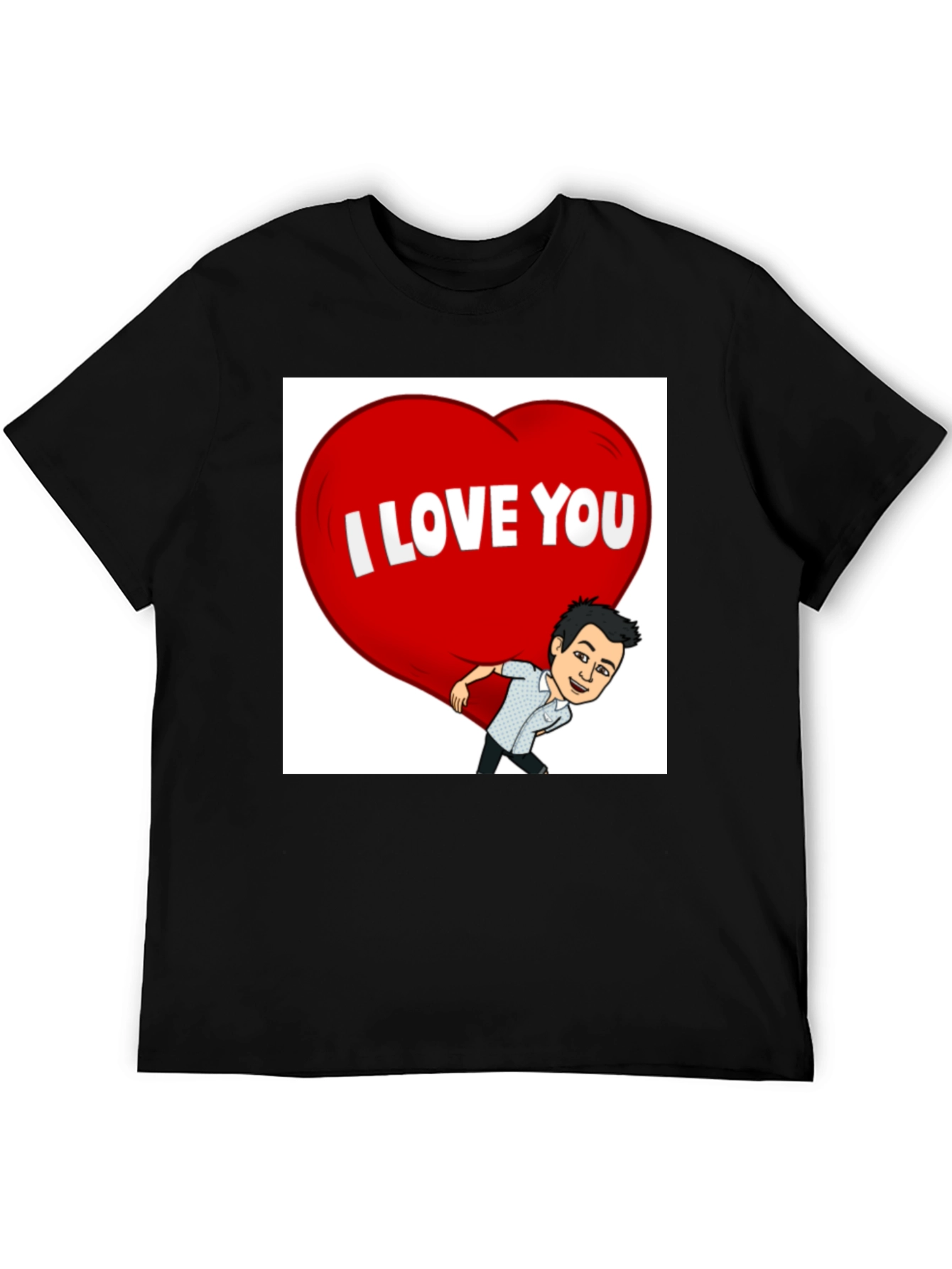 I Love You T-Shirt - Cartoon Graphic Tee