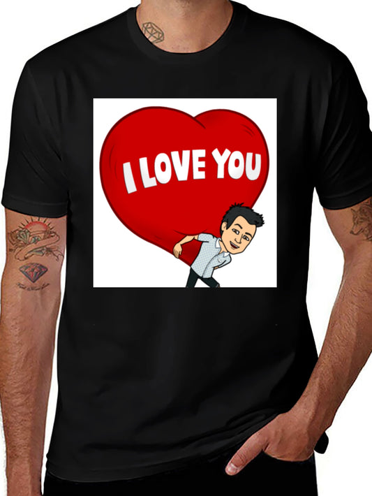 I Love You T-Shirt - Cartoon Graphic Tee