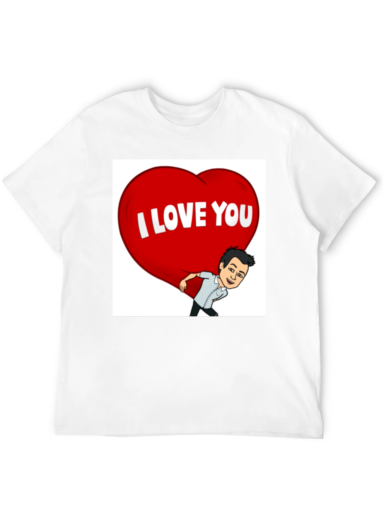 I Love You T-Shirt - Cartoon Graphic Tee