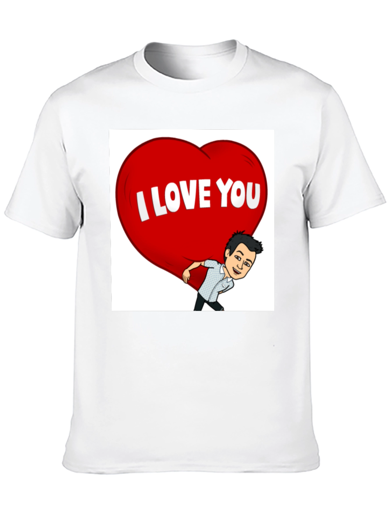 I Love You T-Shirt - Cartoon Graphic Tee