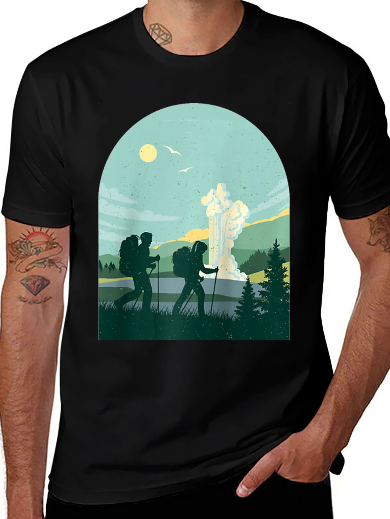 Hiking Graphic Tee: Adventure Ready Comfort