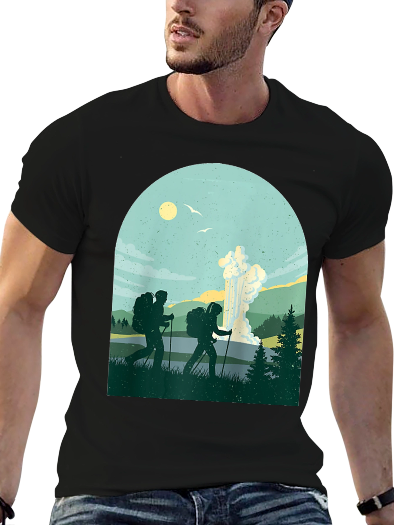 Hiking Graphic Tee: Adventure Ready Comfort