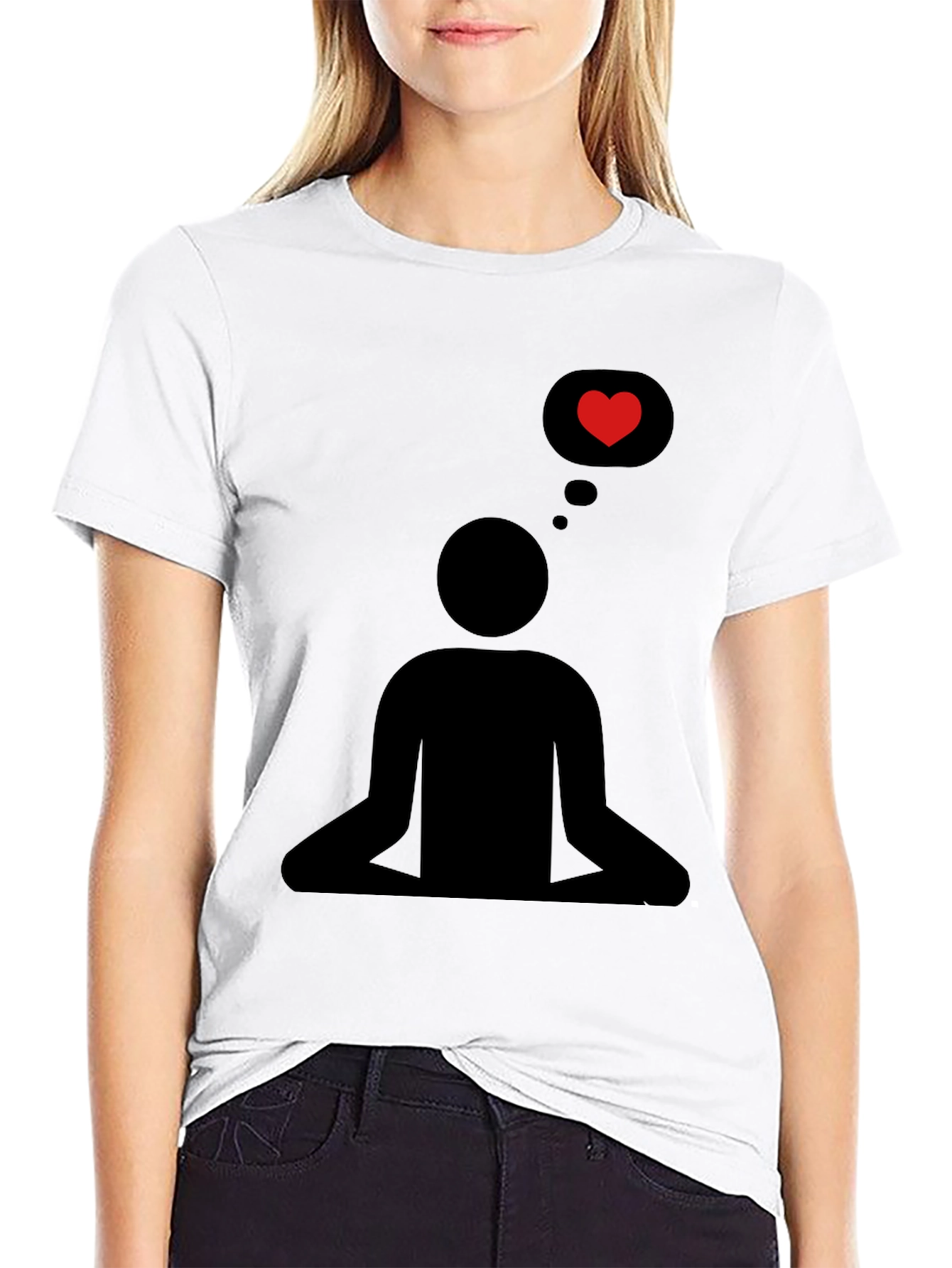 Meditating Love T-Shirt - Relaxed Fit