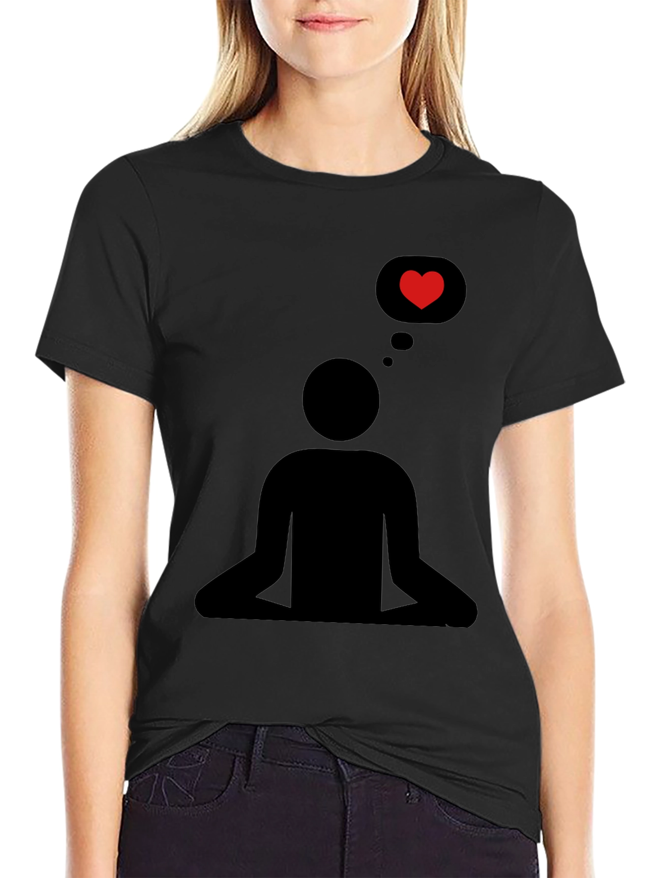 Meditating Love T-Shirt - Relaxed Fit