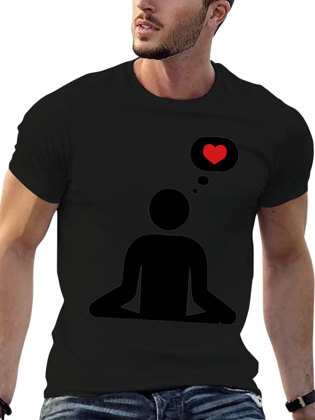 Meditating Love T-Shirt - Relaxed Fit