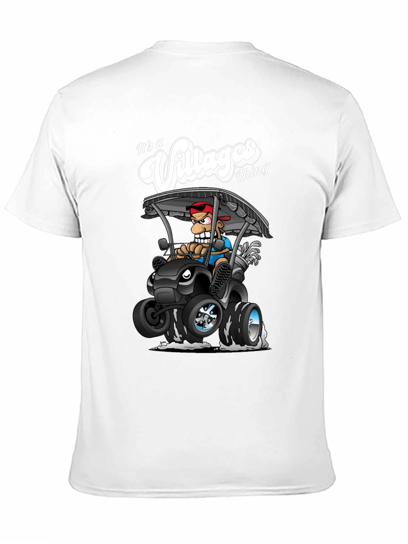 Its a Villages Thing Cartoon Golf Cart T-Shirt