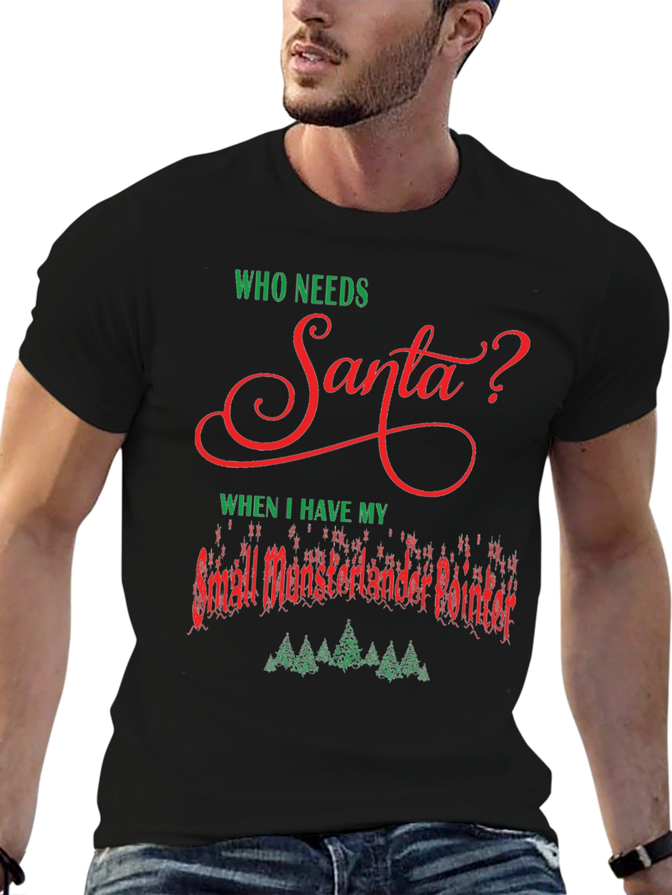 Funny Small Munsterlander Pointer Christmas T-Shirt