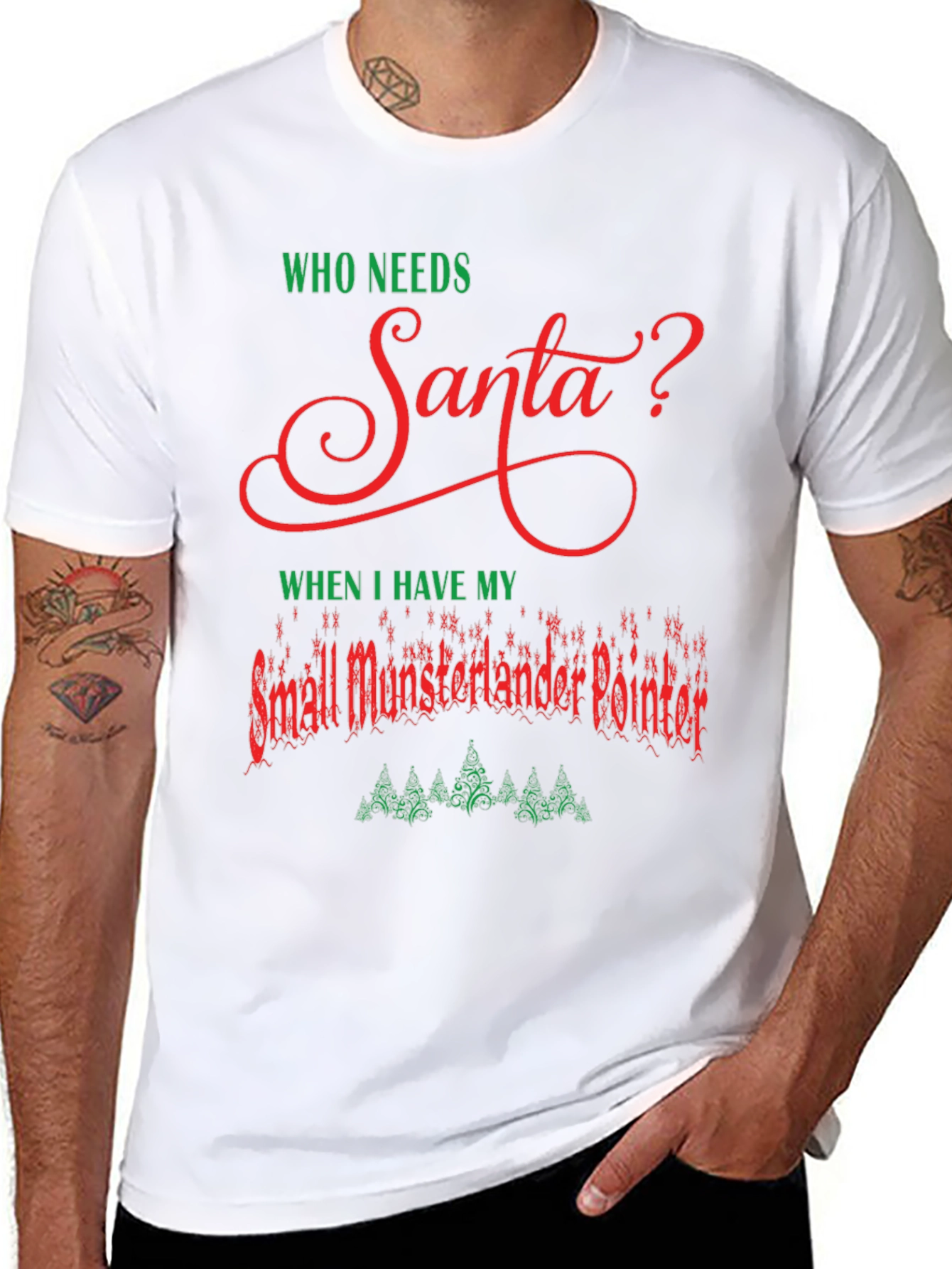Funny Small Munsterlander Pointer Christmas T-Shirt