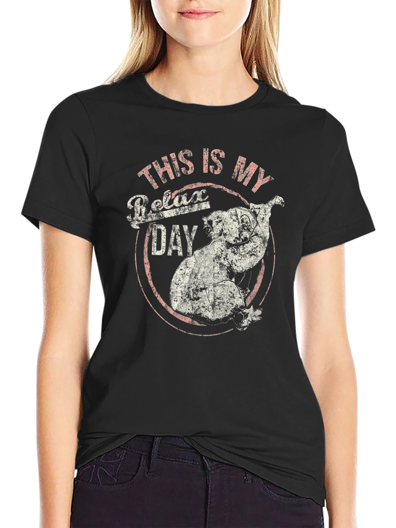 Relax Day Koala Graphic T-Shirt