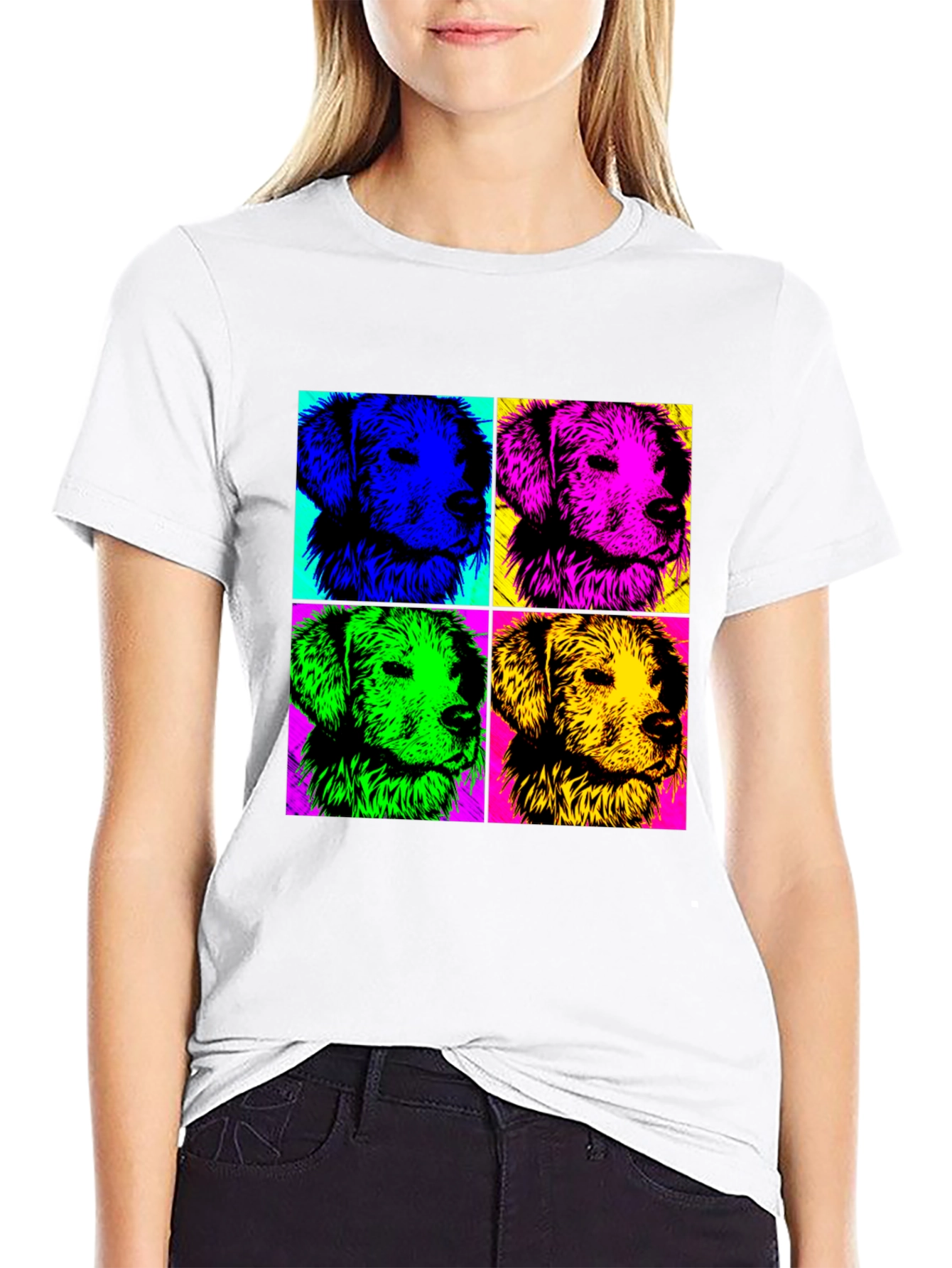 Pop Art Dog Portrait T-Shirt
