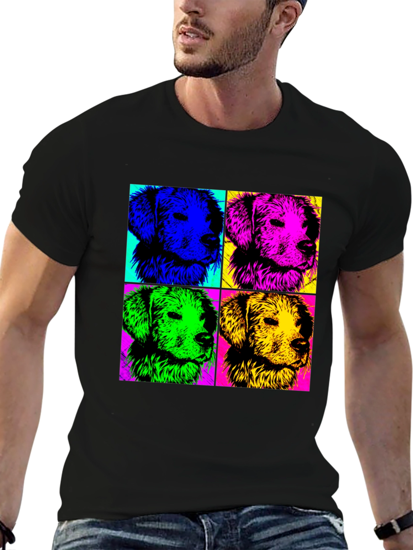 Pop Art Dog Portrait T-Shirt