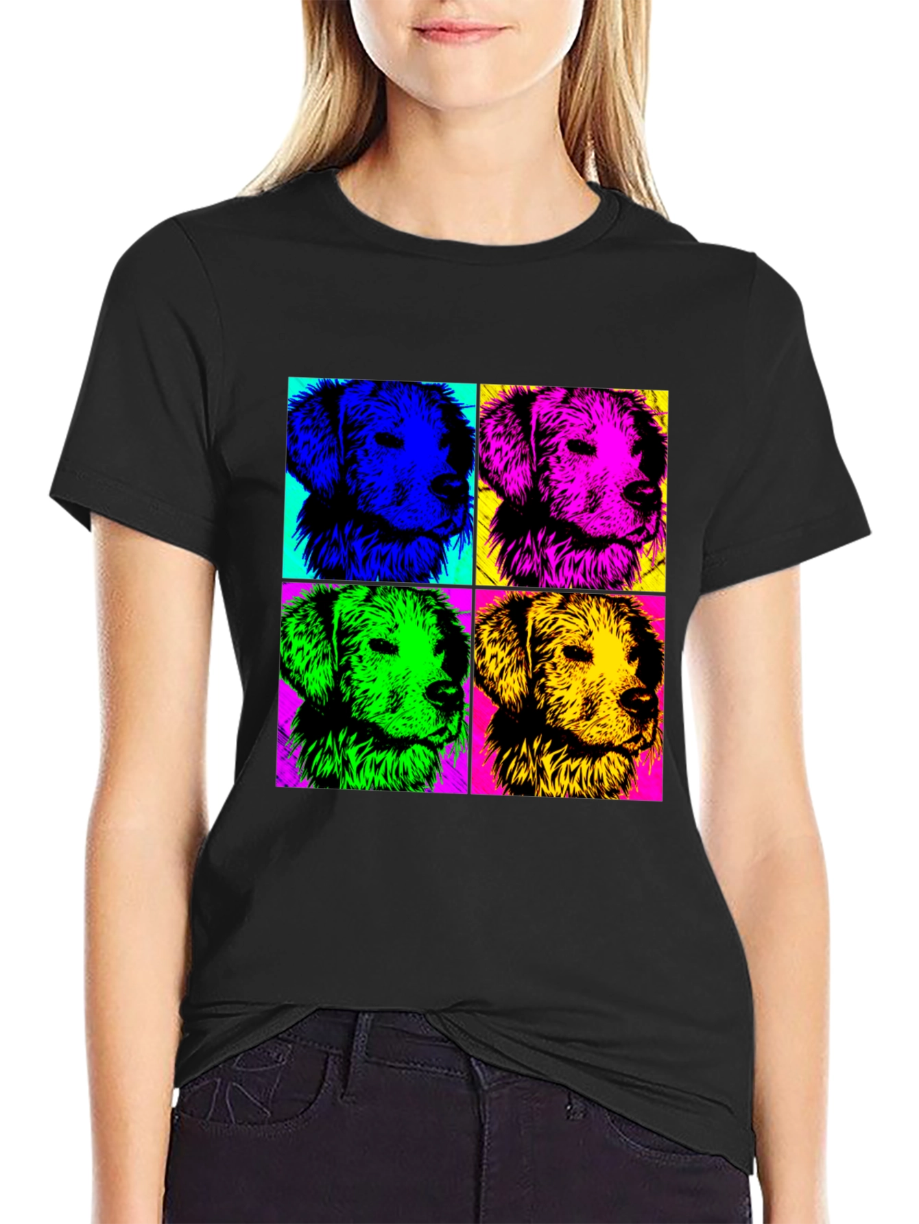 Pop Art Dog Portrait T-Shirt