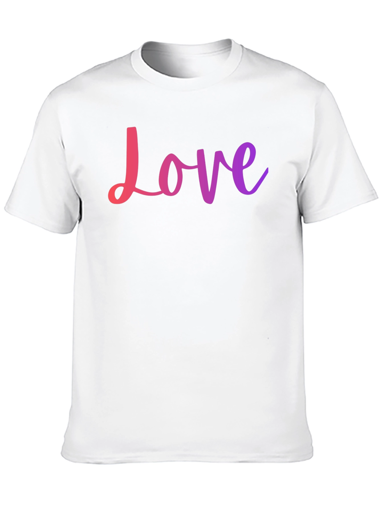 Love Graphic Print Crew Neck T-Shirt