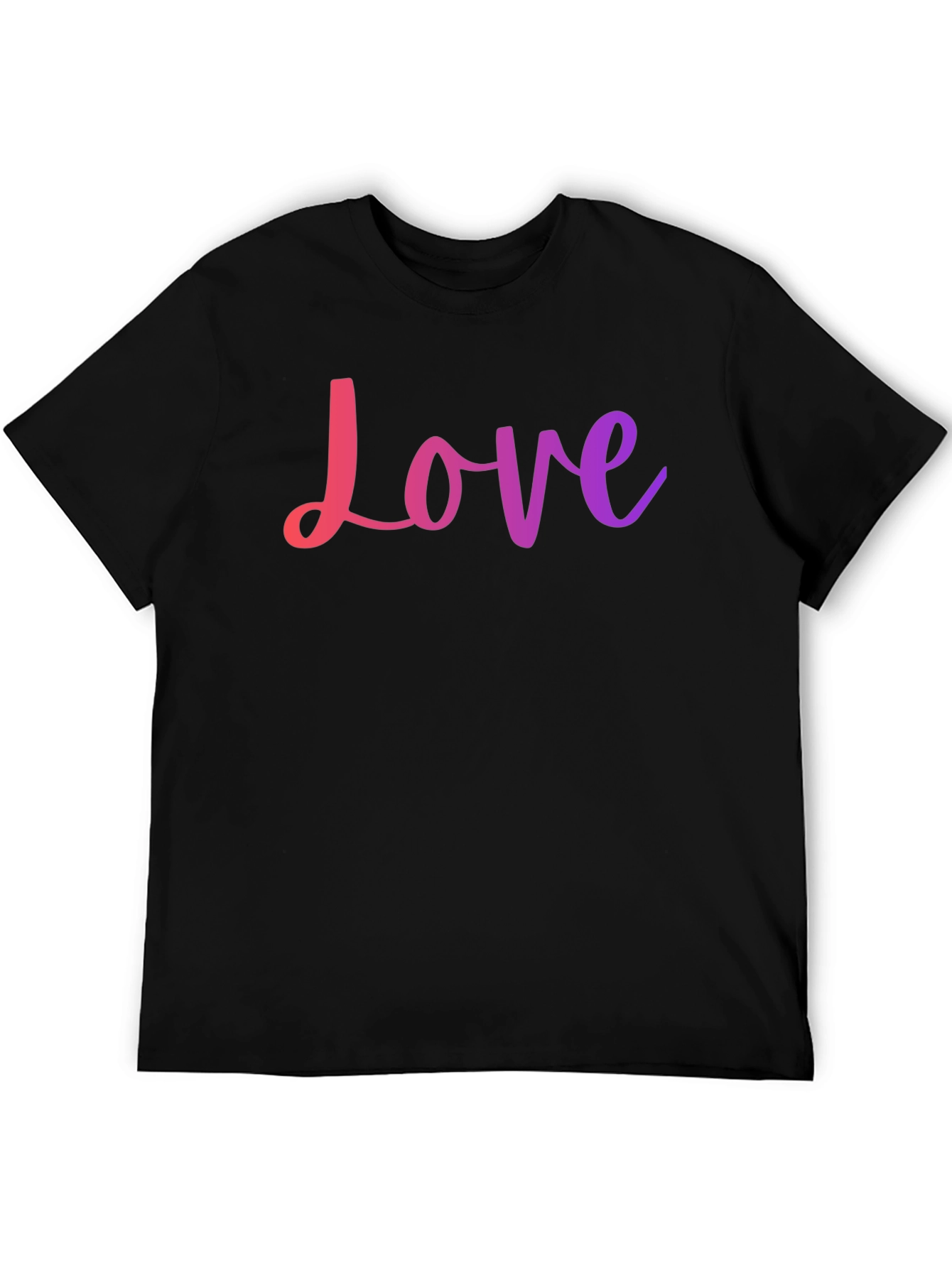 Love Graphic Print Crew Neck T-Shirt