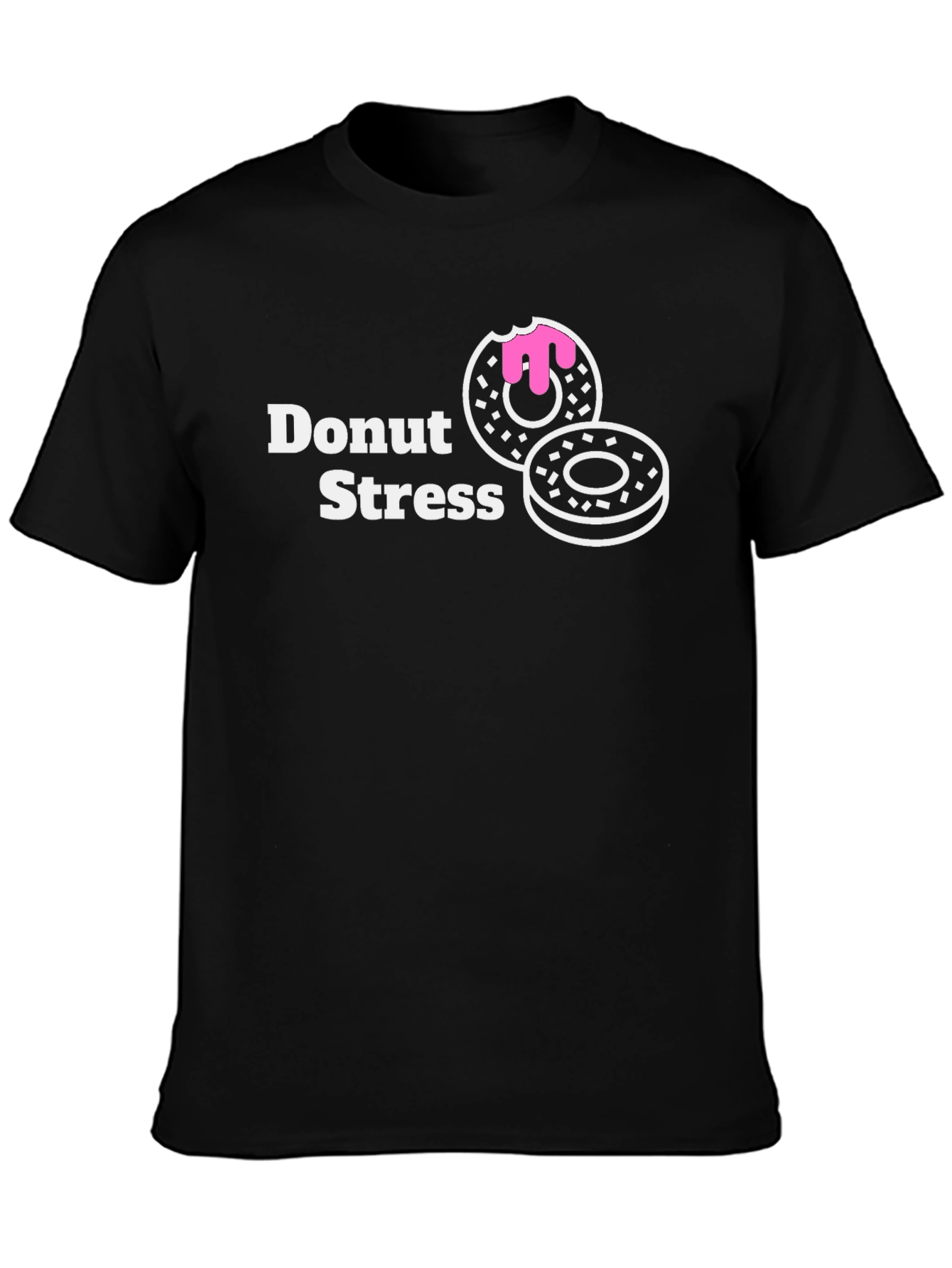 Donut Stress Funny Graphic T-Shirt