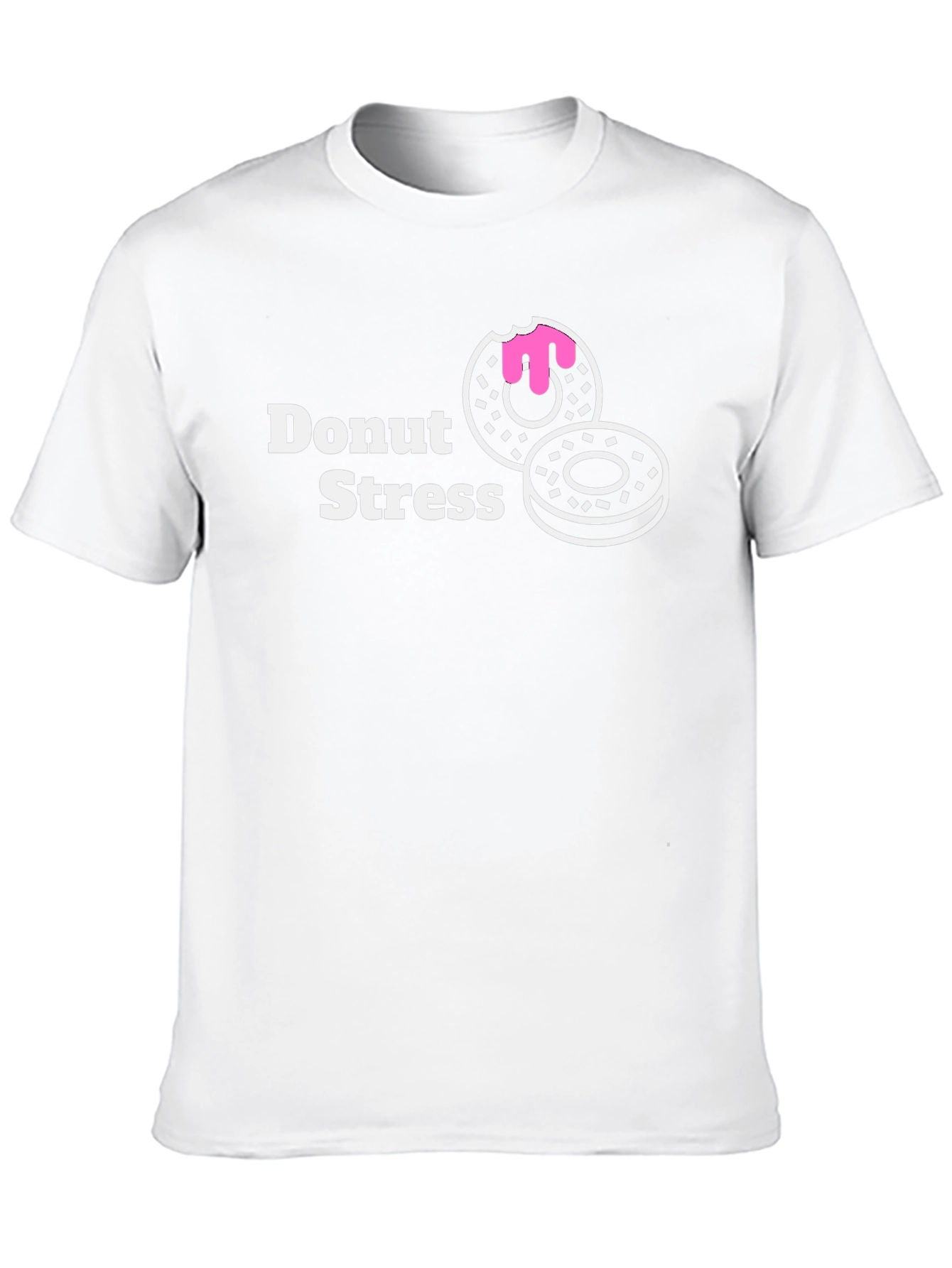 Donut Stress Funny Graphic T-Shirt