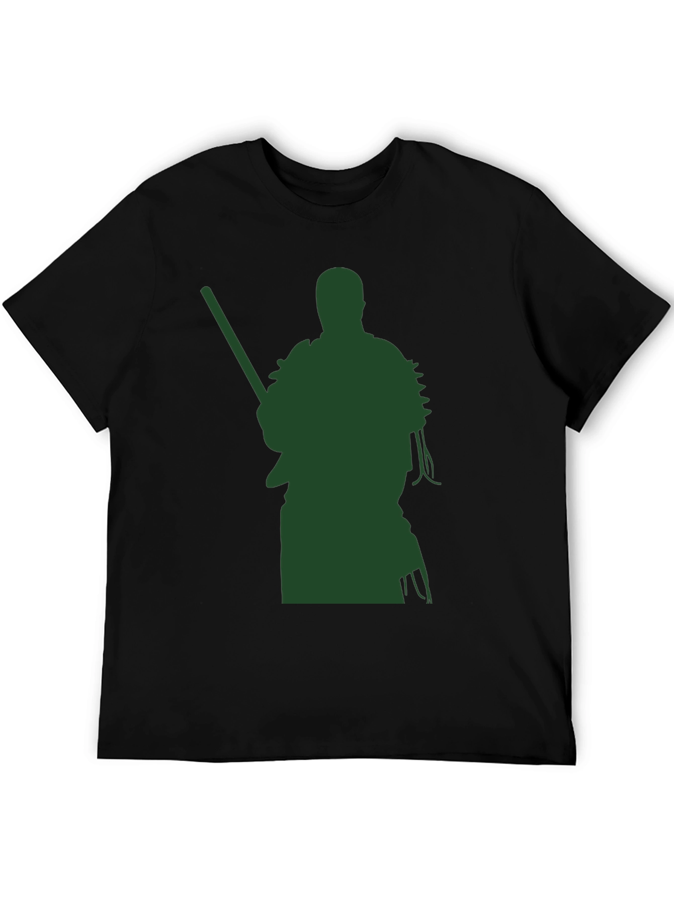 Warrior Graphic Tee - Black Cotton Blend