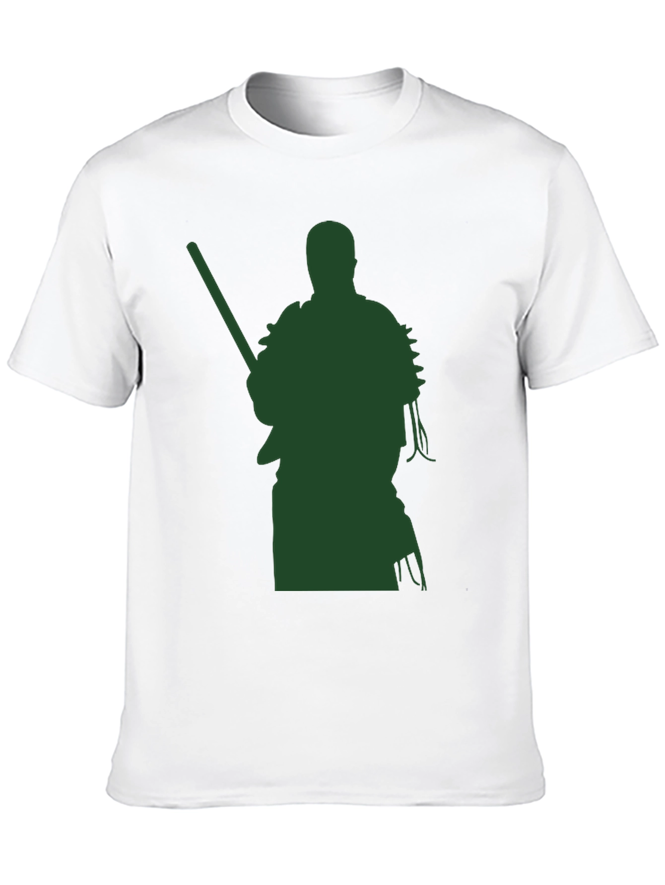 Warrior Graphic Tee - Black Cotton Blend