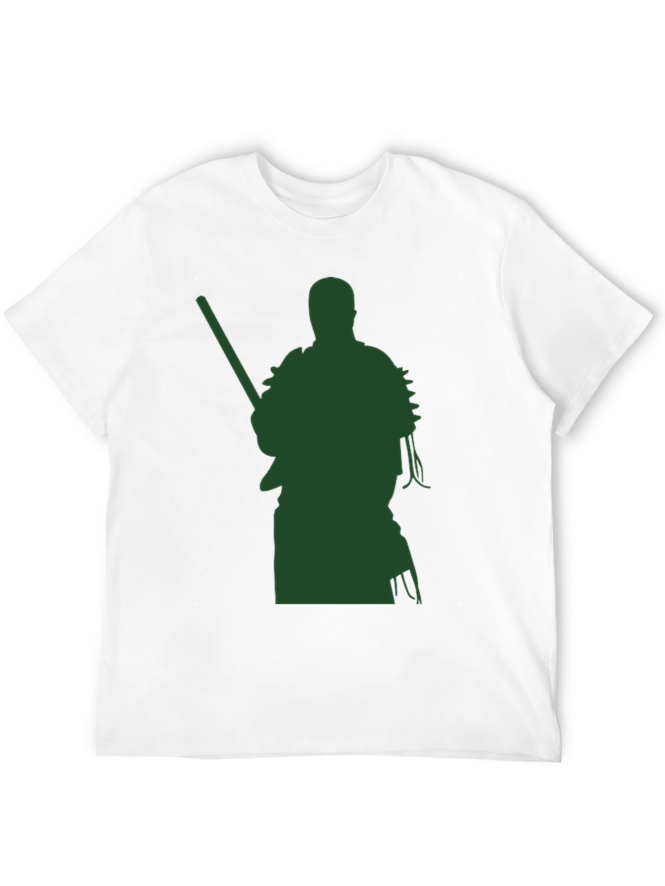Warrior Graphic Tee - Black Cotton Blend
