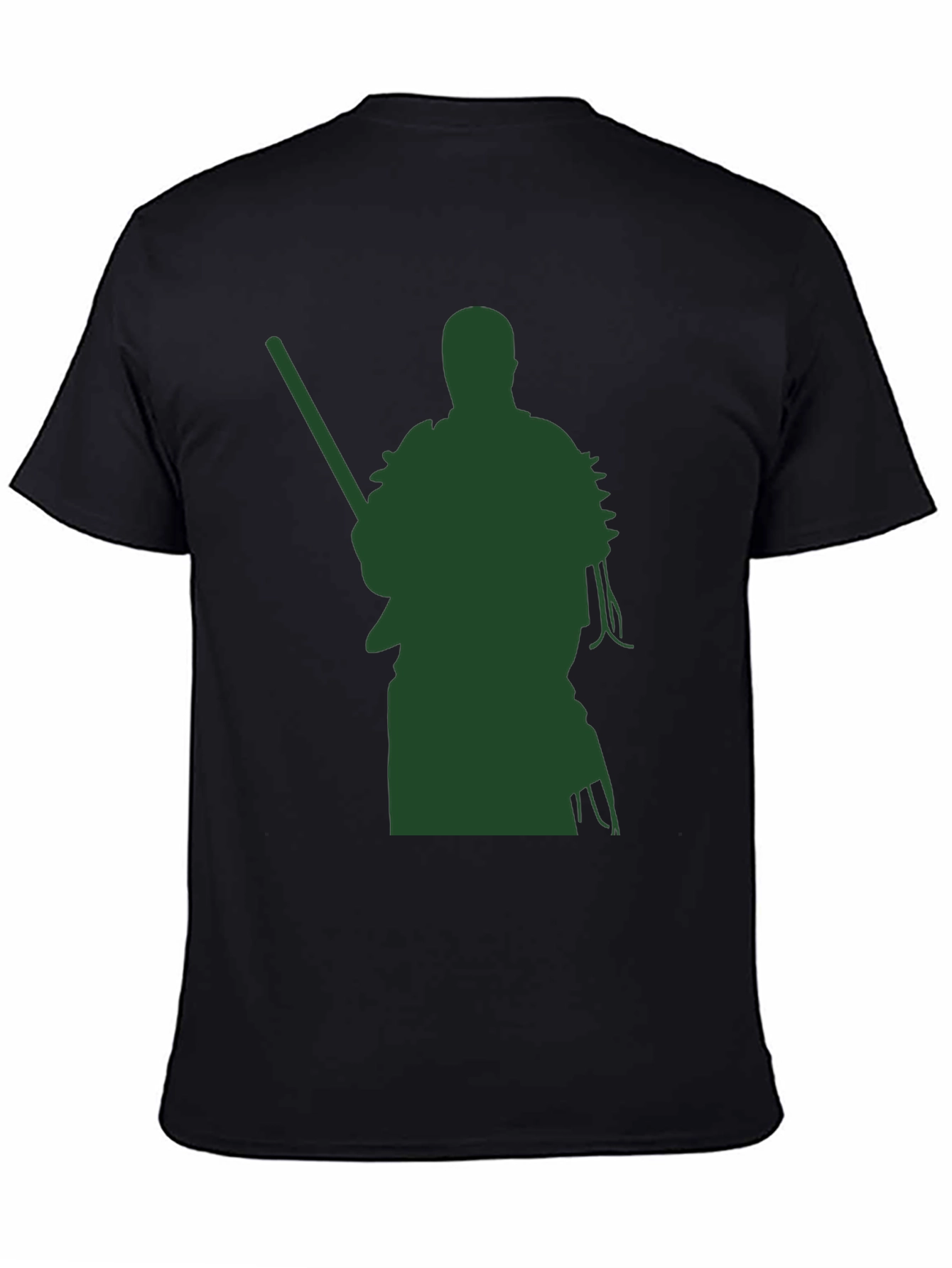 Warrior Graphic Tee - Black Cotton Blend