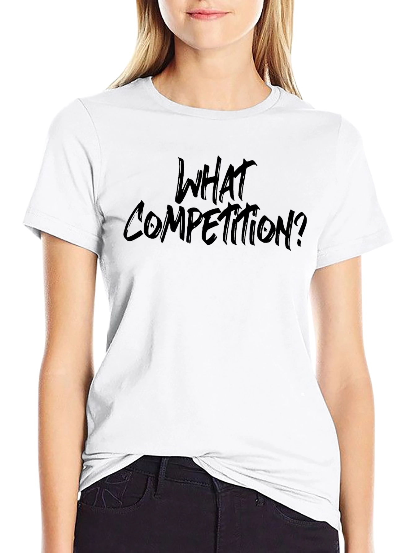 What Competition? Black Graphic Tee
