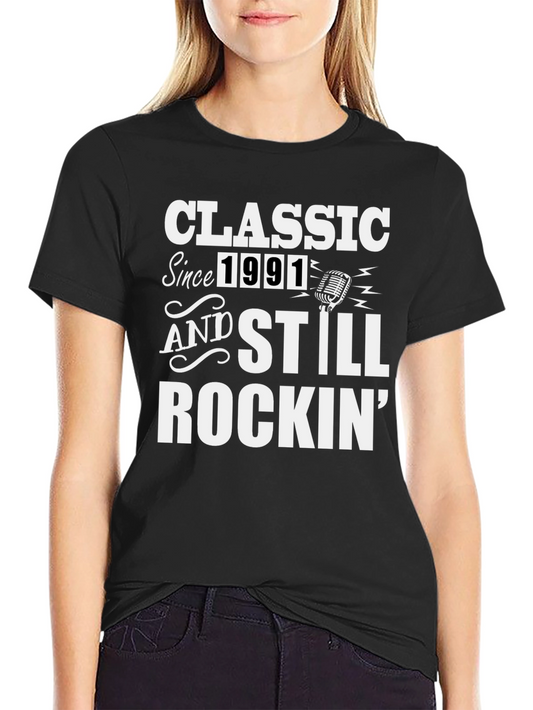 Classic Since 1991 Rockin Black T-Shirt