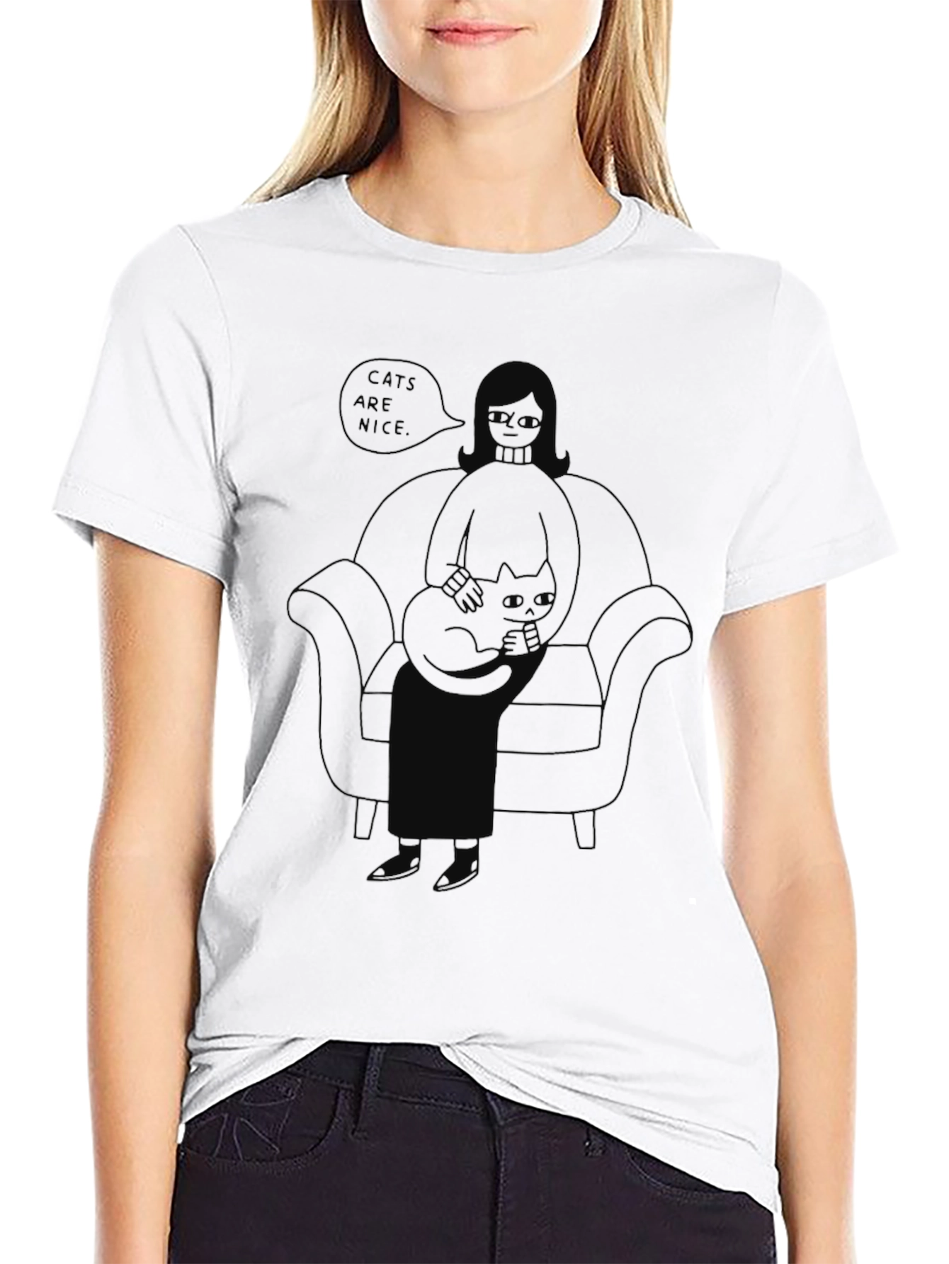 Cats are Nice Graphic Tee - Unisex T-Shirt