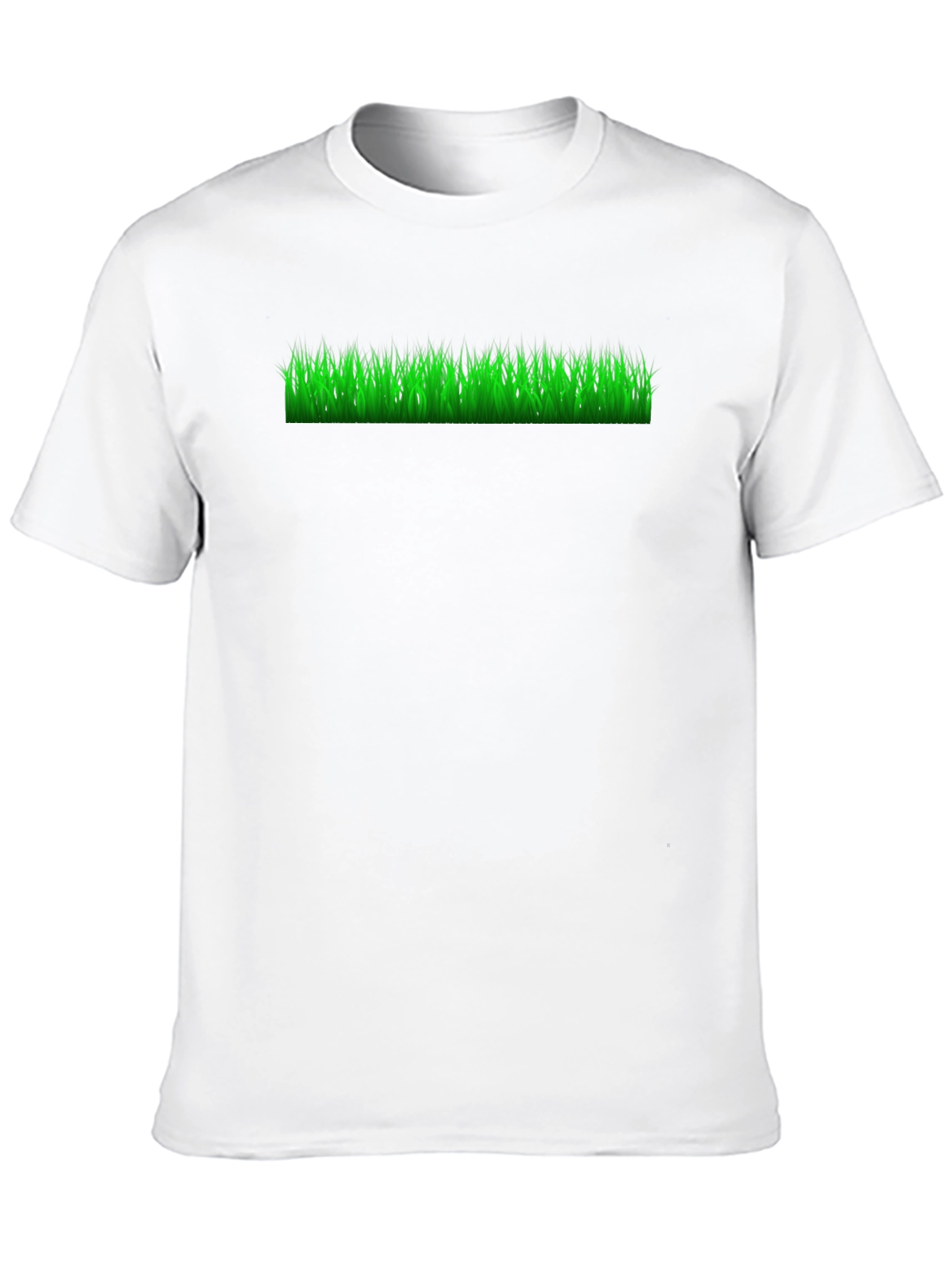 Green Grass Graphic Black Tee