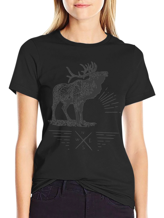Mens Black Elk Graphic Tee