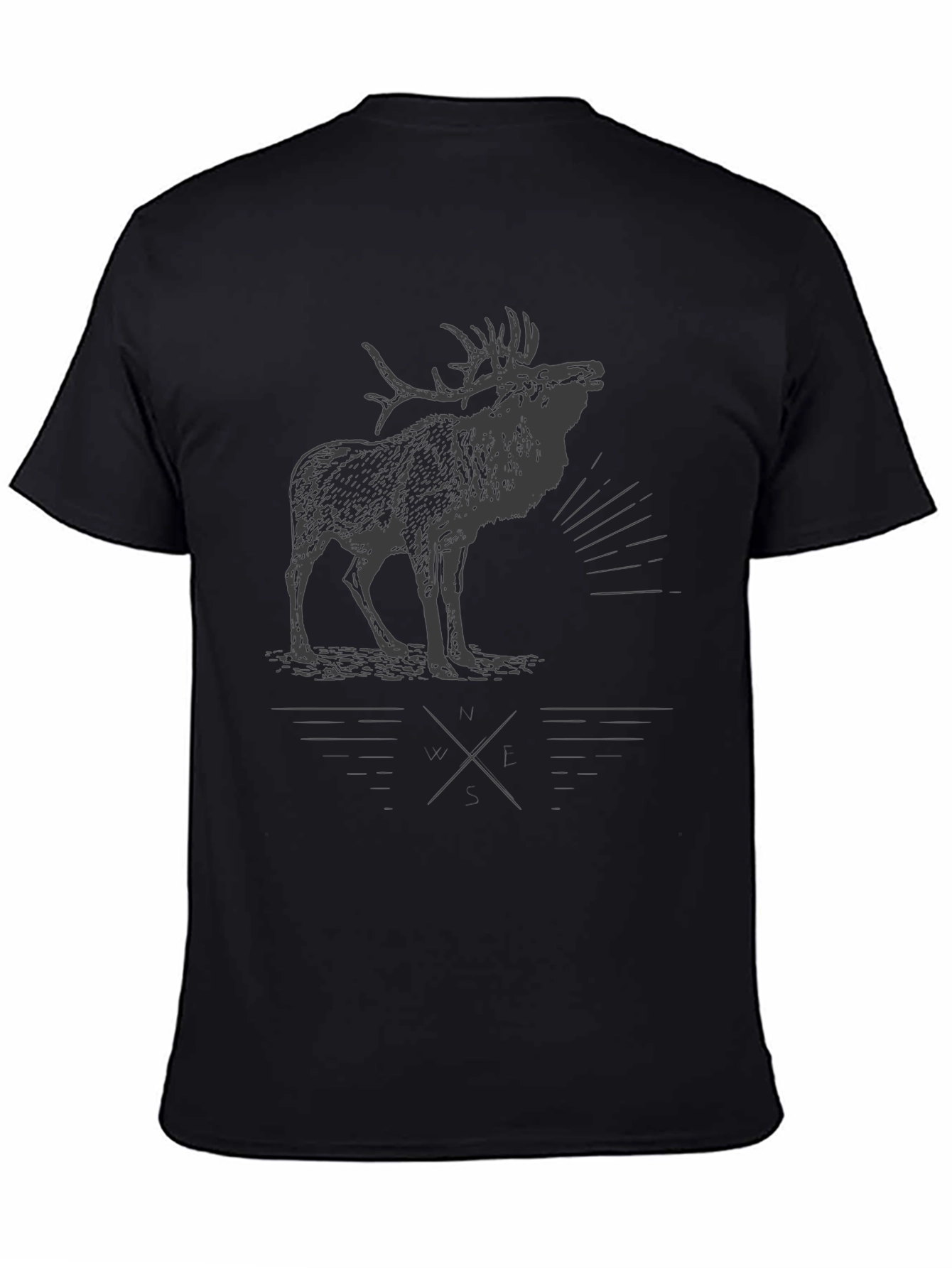 Mens Black Elk Graphic Tee