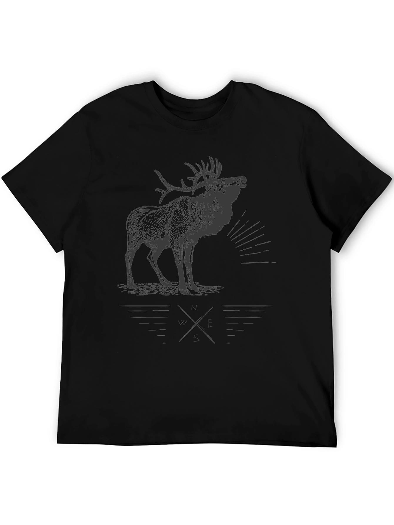 Mens Black Elk Graphic Tee