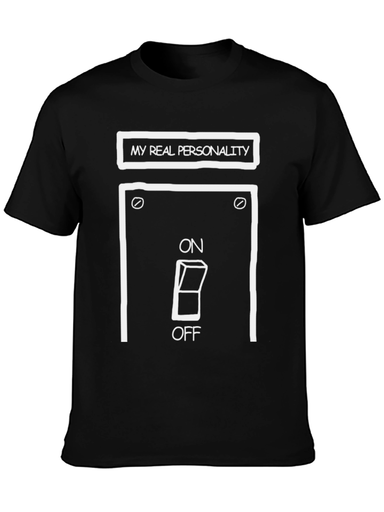 My Real Personality T-Shirt - On/Off Switch Graphic