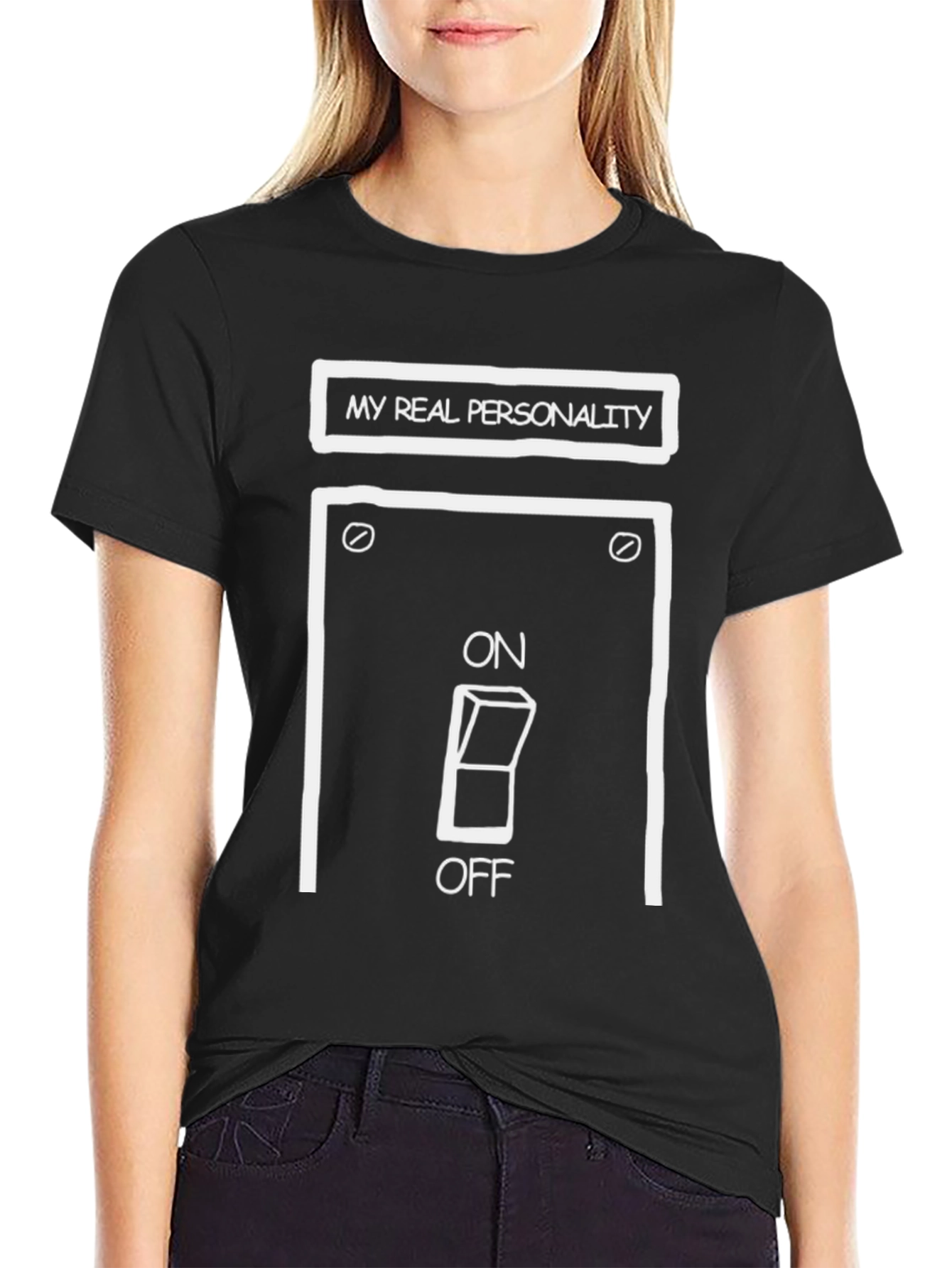 My Real Personality T-Shirt - On/Off Switch Graphic