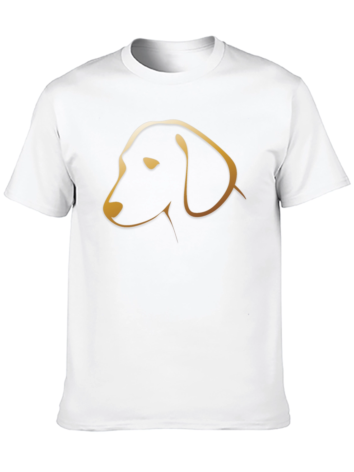 Dachshund Dog Outline T-Shirt - Black