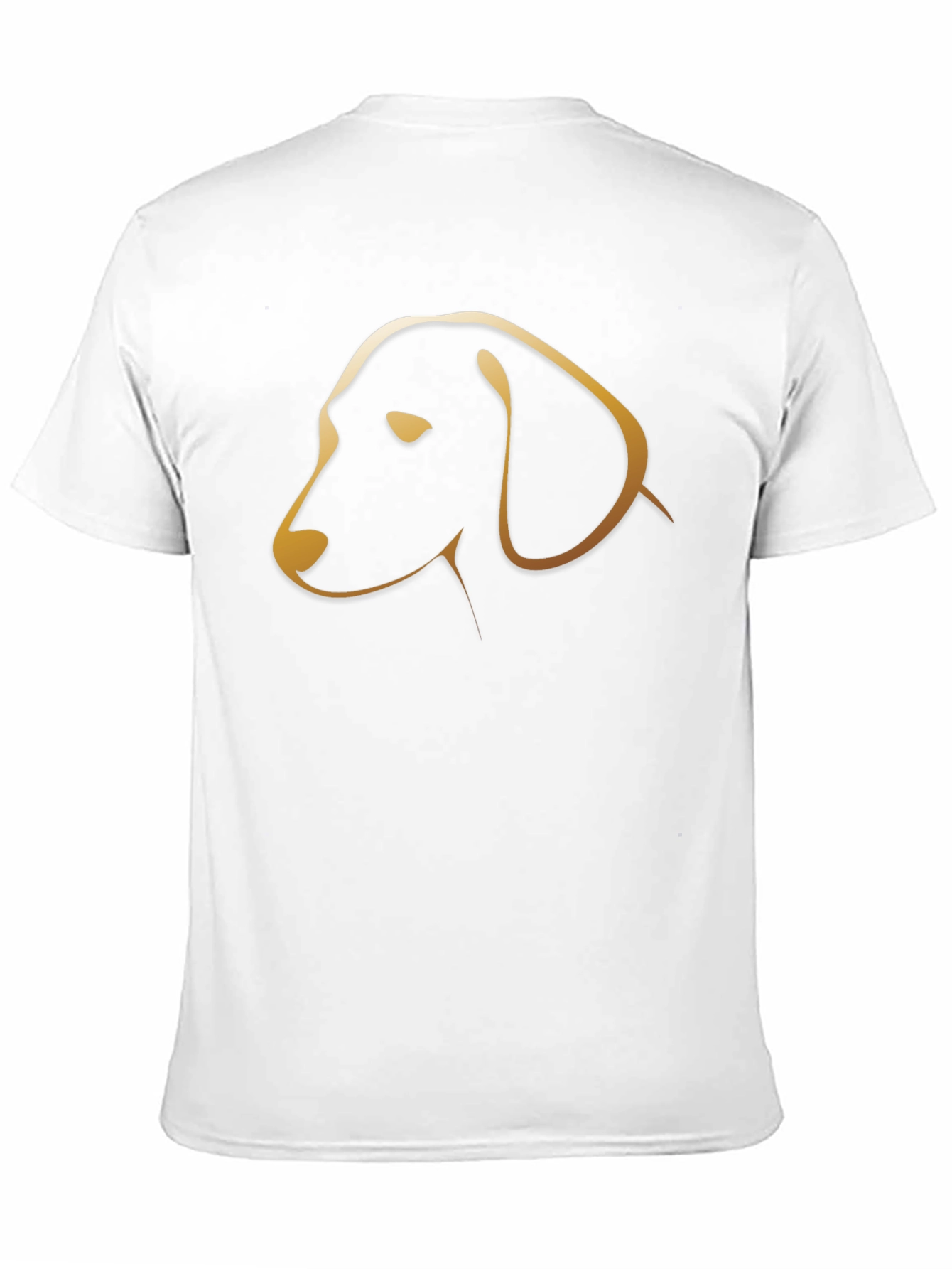 Dachshund Dog Outline T-Shirt - Black