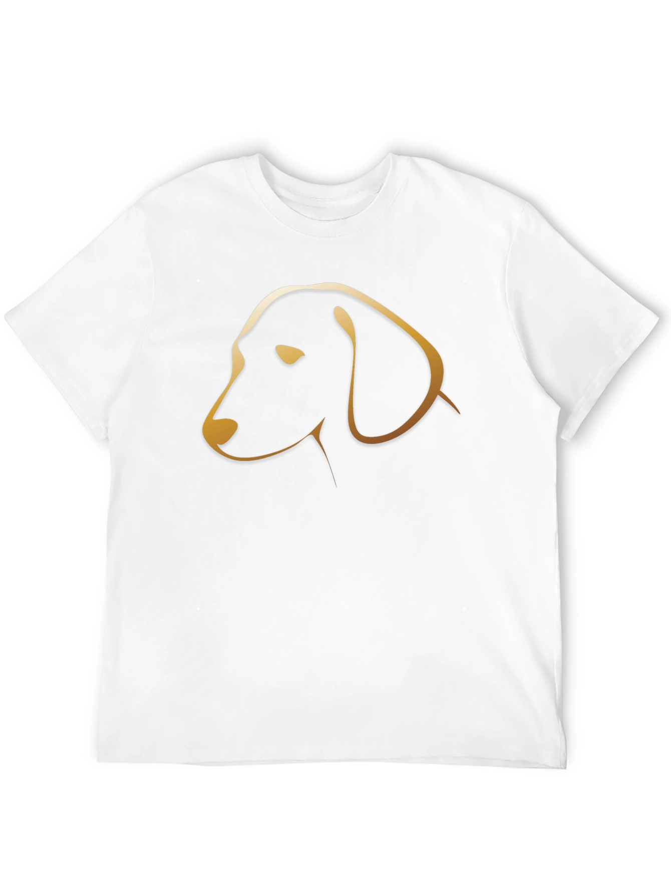 Dachshund Dog Outline T-Shirt - Black