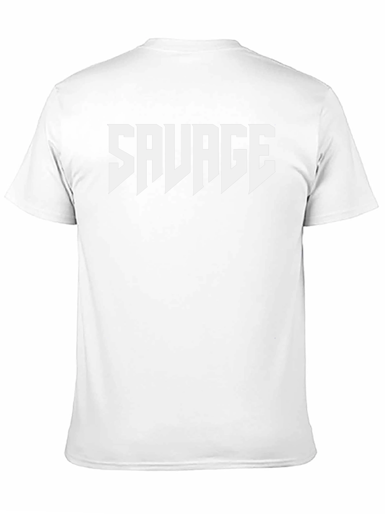 Mens Black Graphic Tee - Savage Print