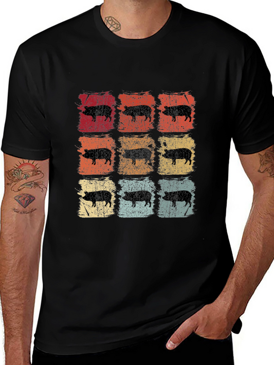 Retro Pig Graphic Tee