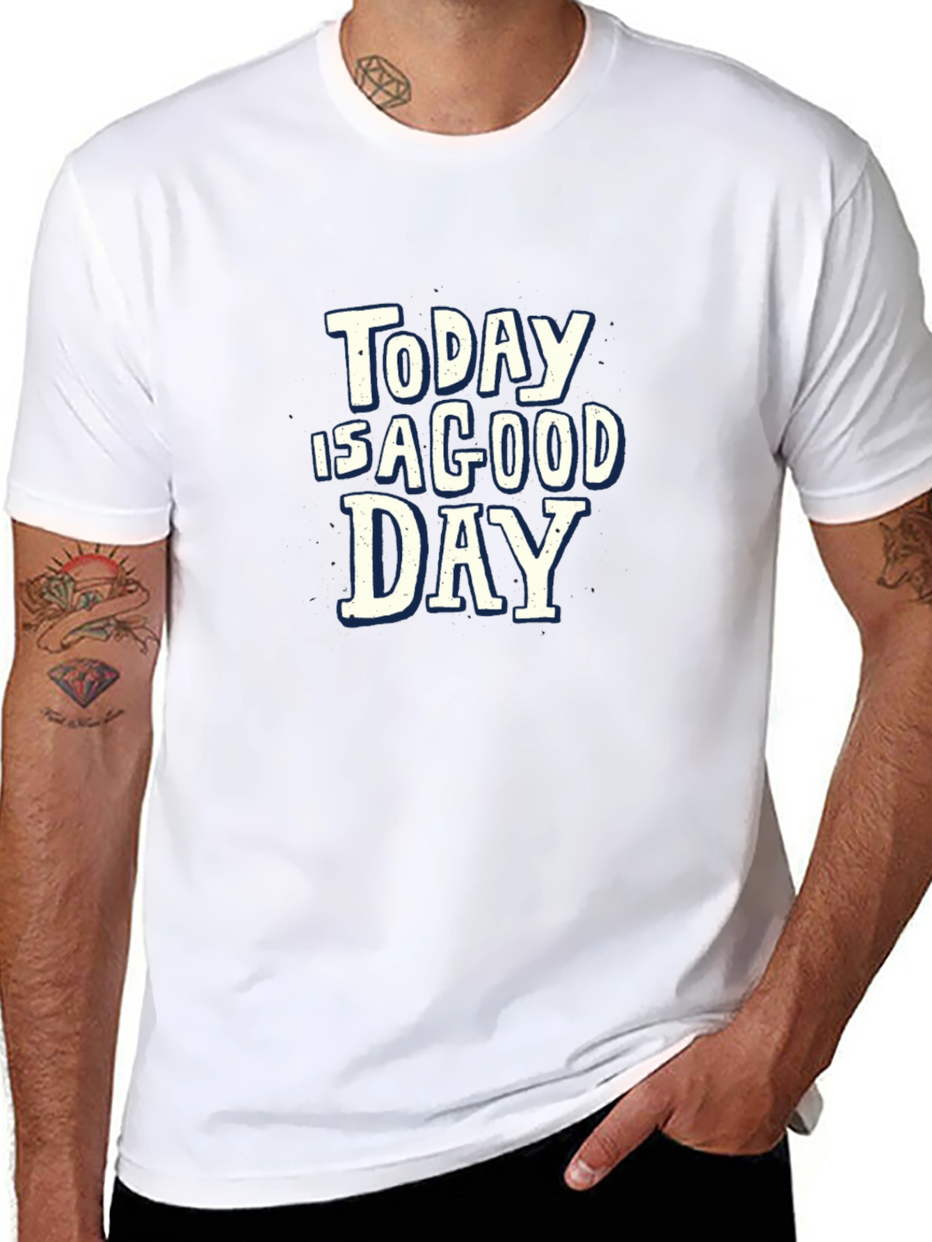 Today is a Good Day Graphic Tee - Black