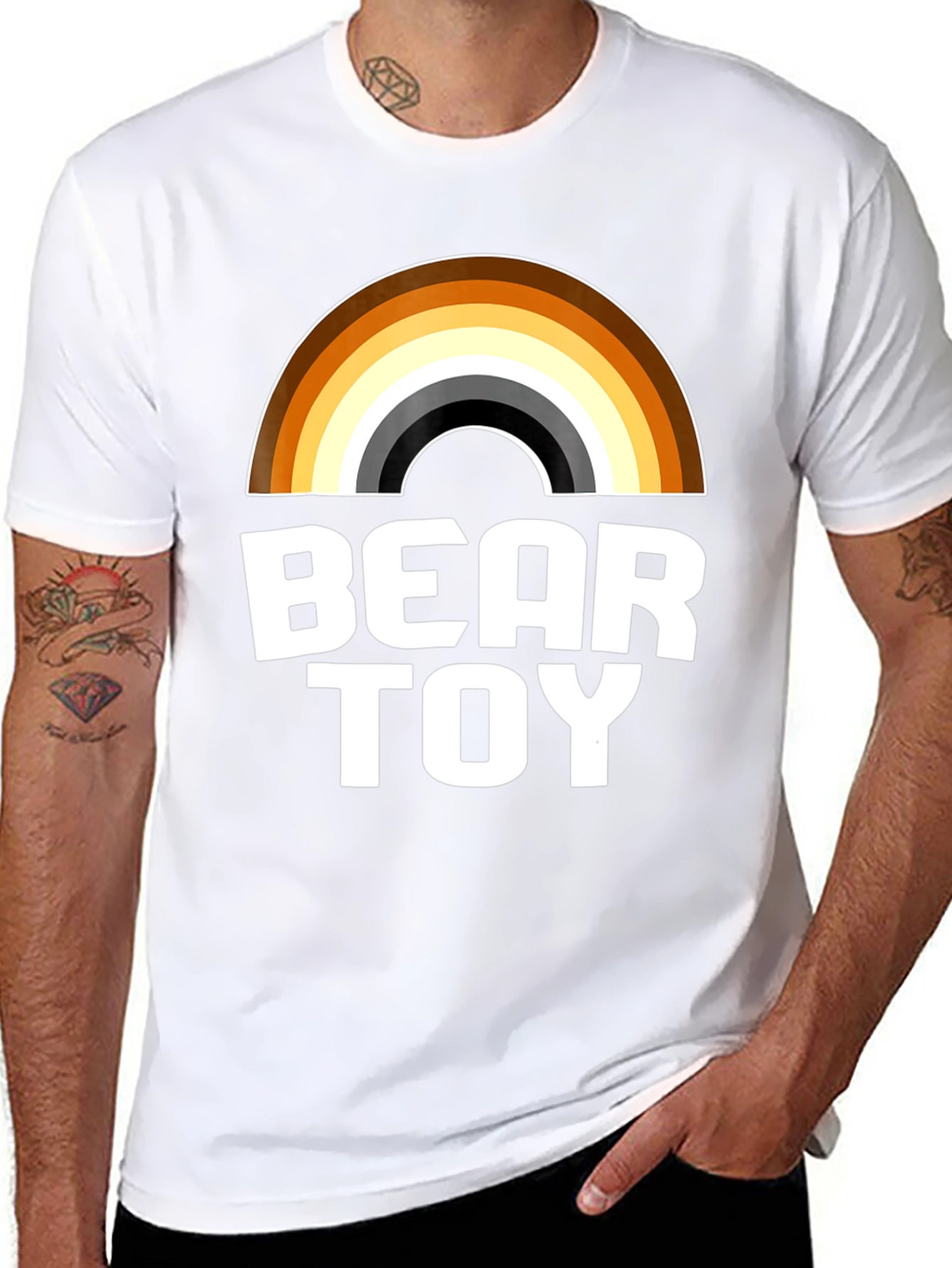 Bear Toy Rainbow T-Shirt - Graphic Tee