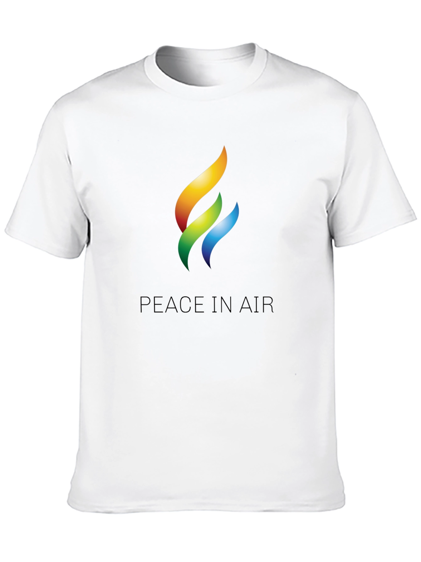 Peace in Air Graphic Black T-Shirt