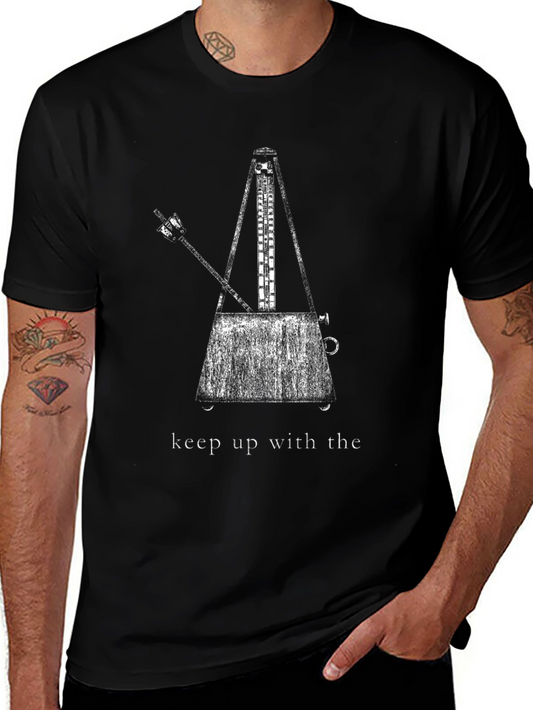 Keep Up With The Metronome Black T-Shirt
