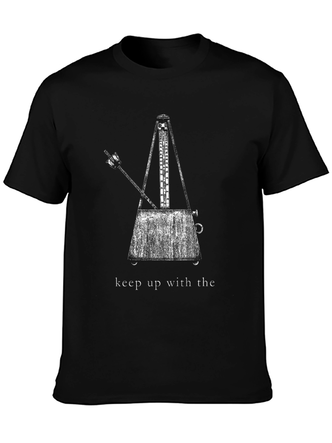 Keep Up With The Metronome Black T-Shirt