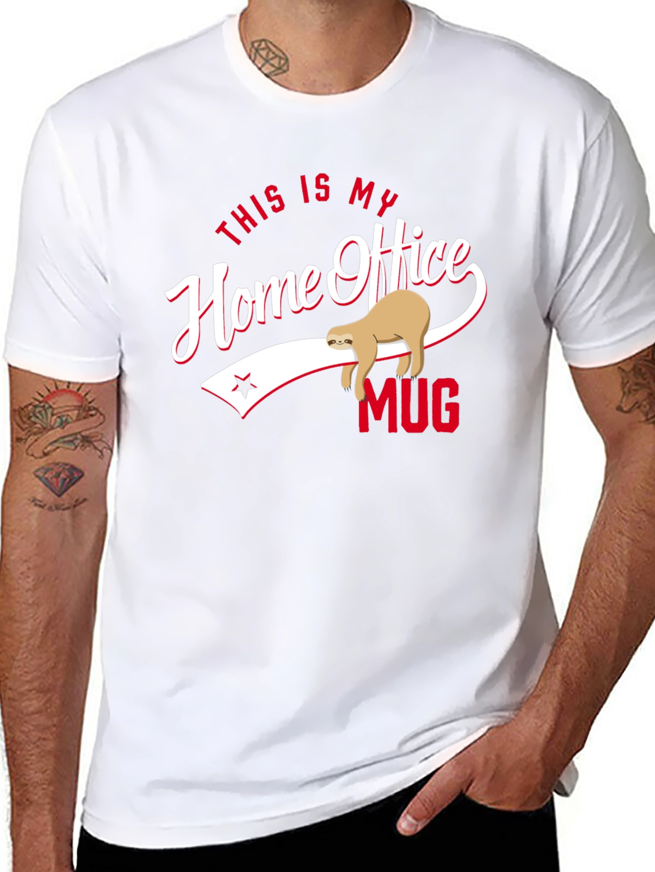 Home Office Mug Sloth Graphic Tee