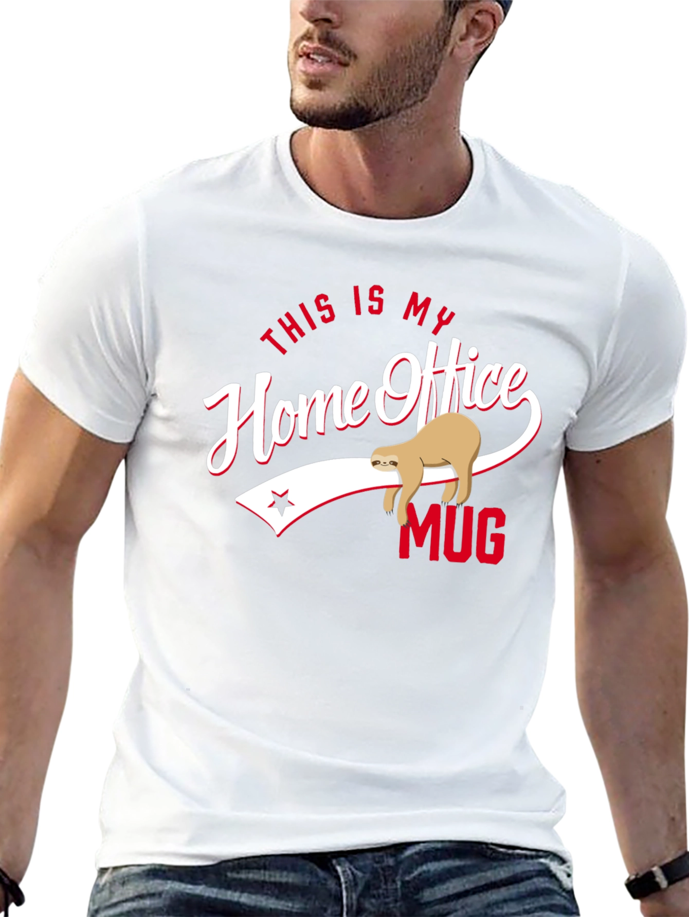 Home Office Mug Sloth Graphic Tee