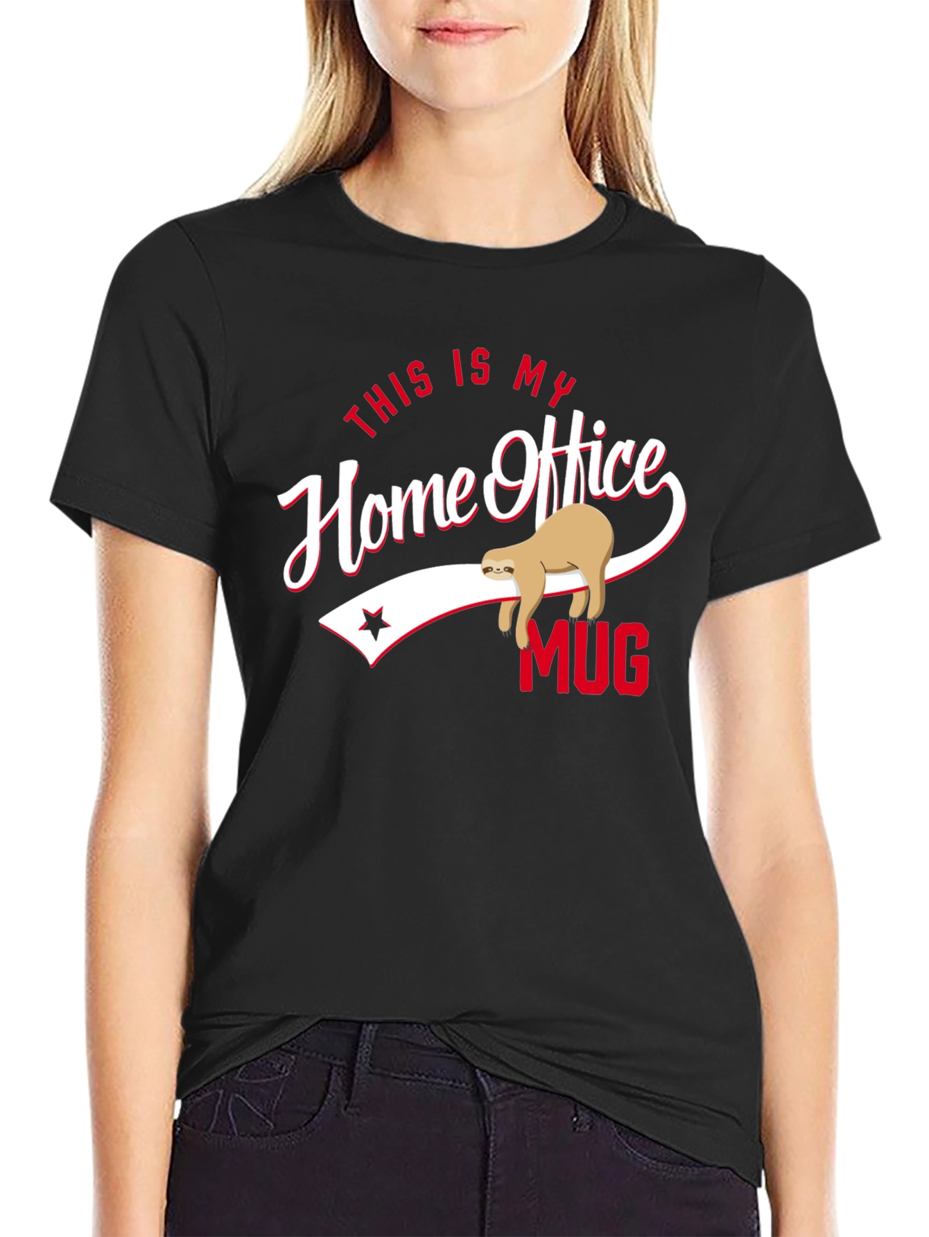 Home Office Mug Sloth Graphic Tee
